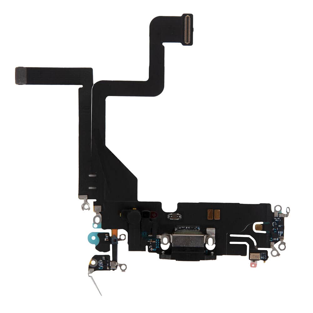 Шлейф зарядки нижний iPhone 14 Pro черный / 821-03751-04 / разбор