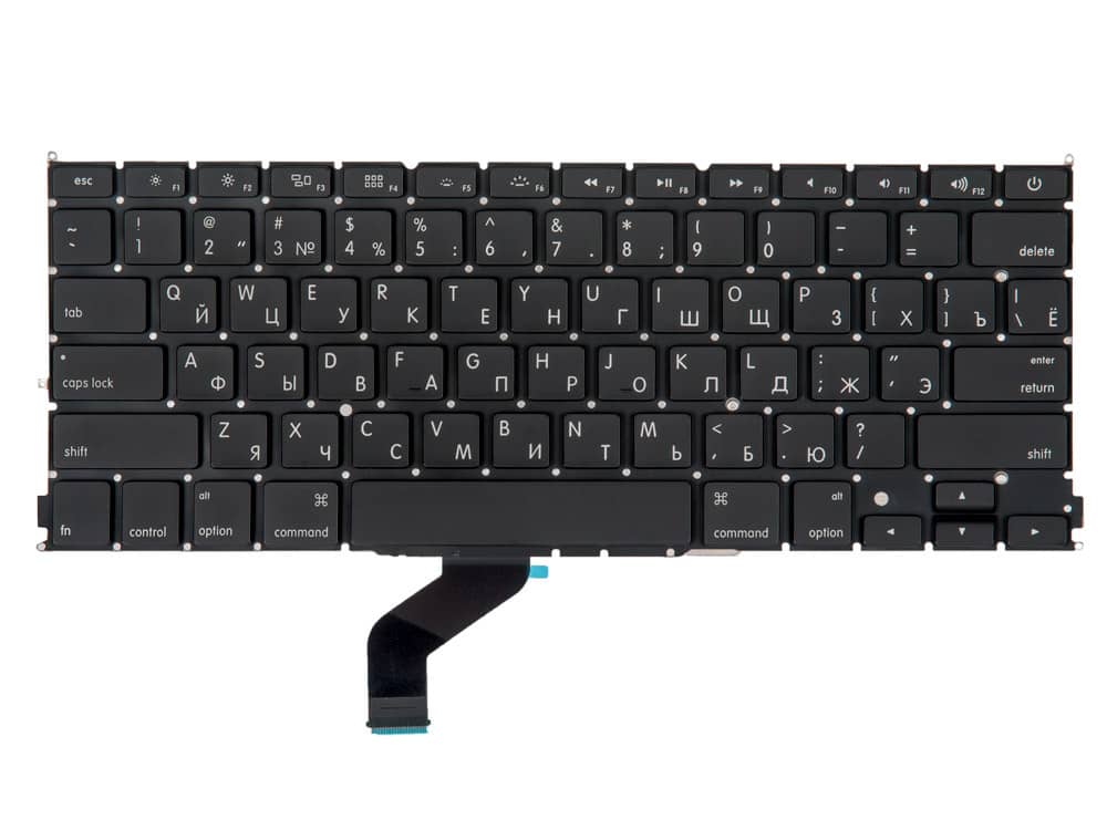 Клавиатура MacBook Pro 13 Retina A1425 Late 2012 Early 2013 прямой Enter RUS РСТ / AAA
