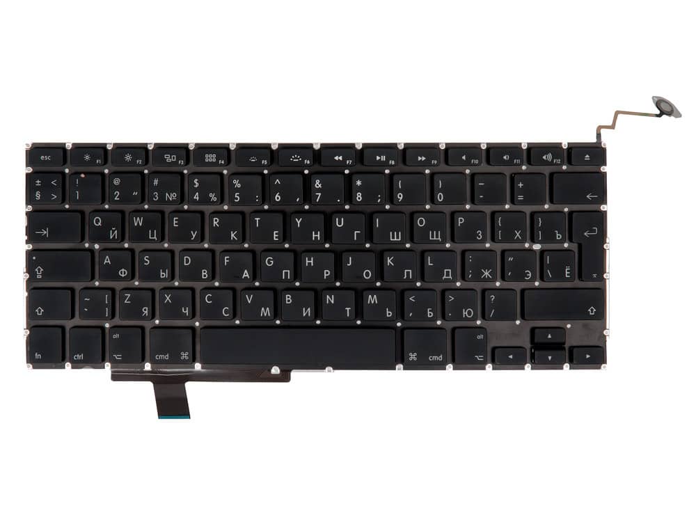 Клавиатура MacBook Pro 17 A1297 Early 2009 - Late 2011 Г-образный Enter RUS РСТ / AAA