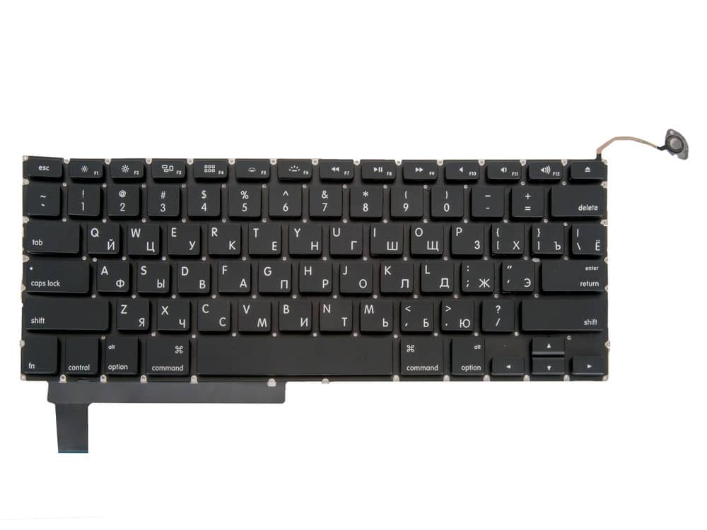 Клавиатура MacBook Pro 15 A1286 Mid 2009 - Mid 2012 прямой Enter RUS РСТ / AAA
