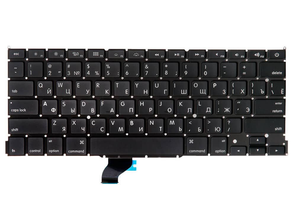 Клавиатура MacBook Pro 13 Retina A1502 Late 2013 Mid 2014 Early 2015 прямой Enter RUS РСТ / AAA