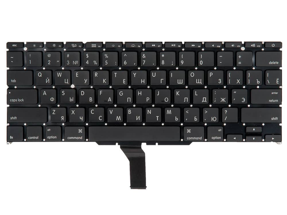 Клавиатура MacBook Air 11 A1370 A1465 Mid 2011 - Mid 2017 прямой Enter RUS РСТ / AAA