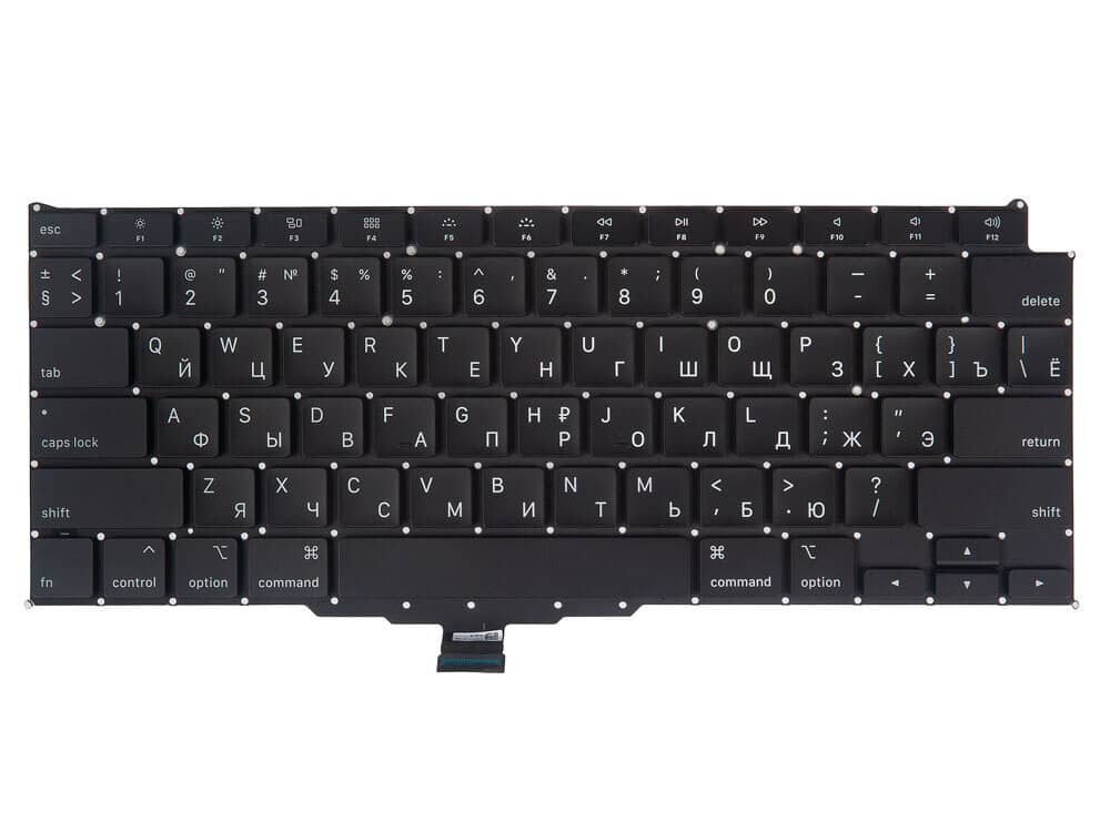 Клавиатура MacBook Air 13 Retina A2179 Early 2020 прямой Enter RUS РСТ / AAA