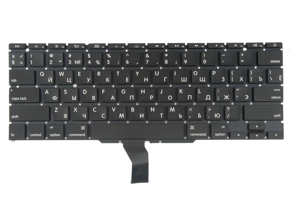 Клавиатура MacBook Air 11 A1370 A1465 Mid 2011 - Mid 2017 прямой Enter RUS РСТ / AA