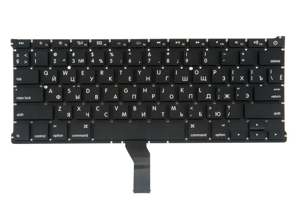 Клавиатура MacBook Air 13 A1369 A1466 Mid 2011 - Mid 2017 прямой Enter RUS РСТ / AA