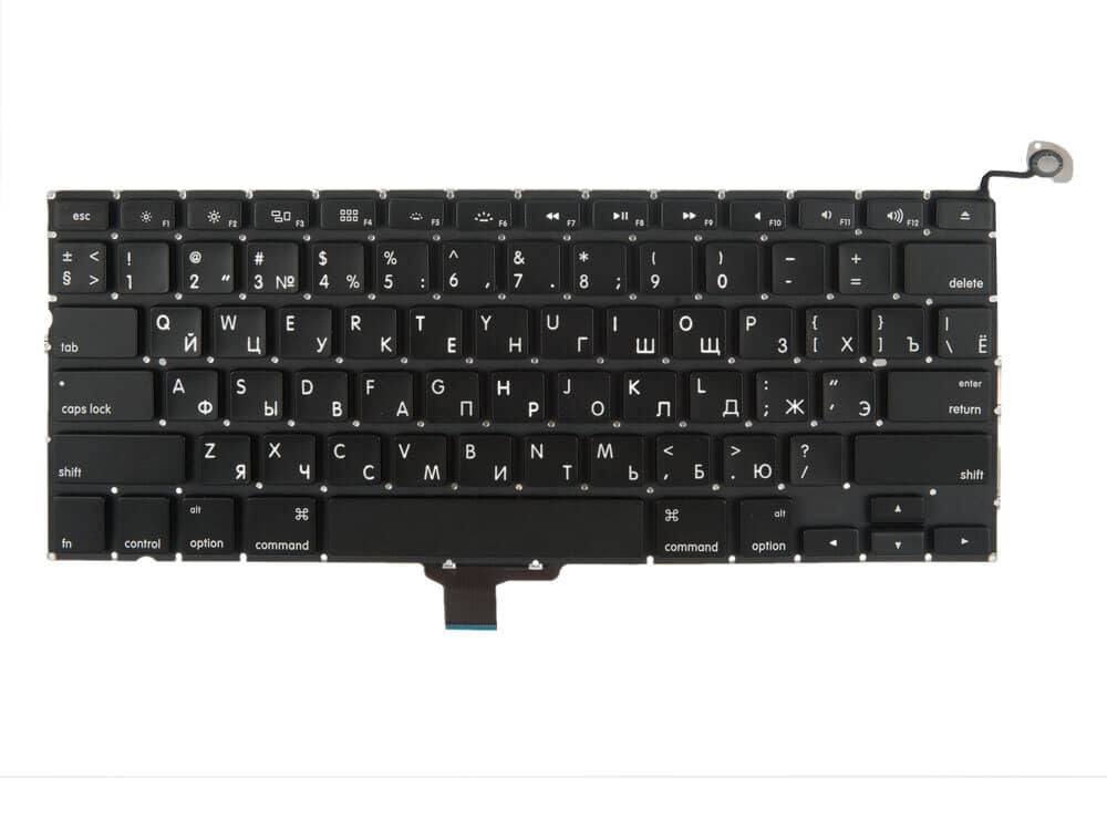 Клавиатура MacBook Pro 13 A1278 Late 2008 - Mid 2012 прямой Enter RUS РСТ / AA