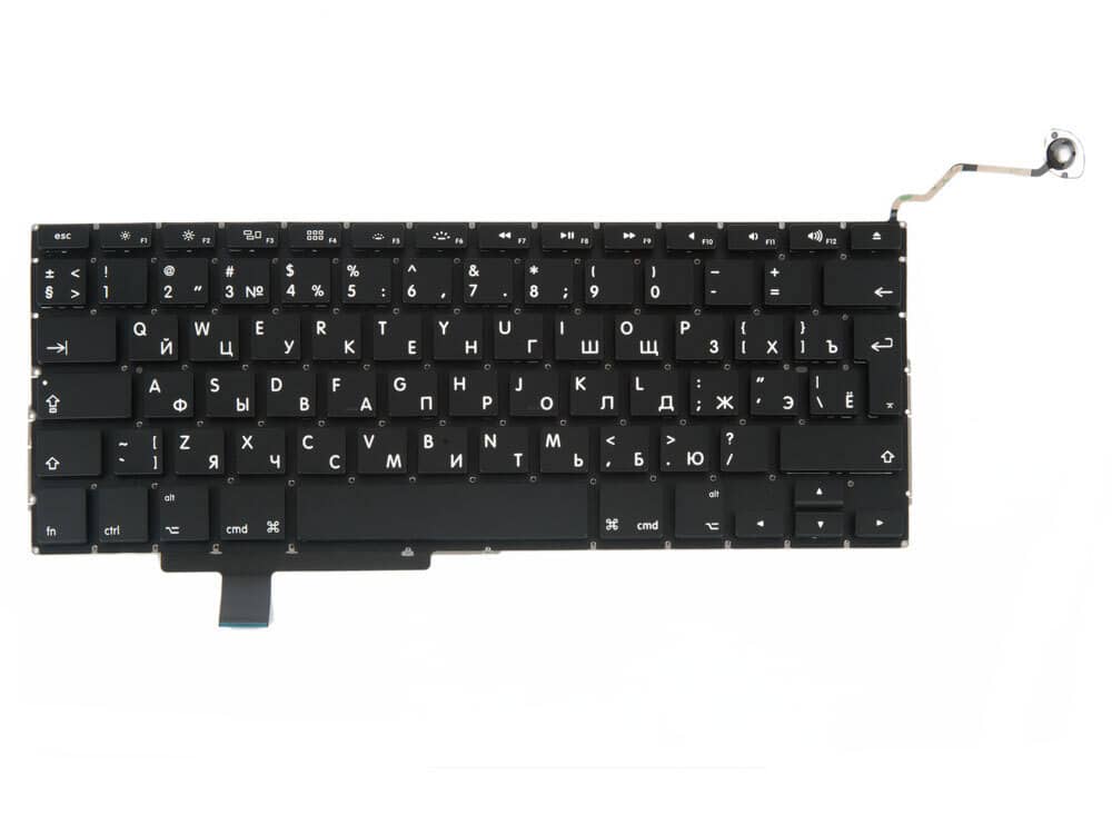 Клавиатура MacBook Pro 17 A1297 Early 2009 - Late 2011 Г-образный Enter RUS РСТ / AA