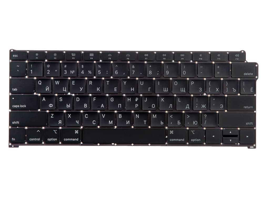 Клавиатура MacBook Air 13 Retina A1932 Late 2018 Mid 2019 прямой Enter RUS РСТ