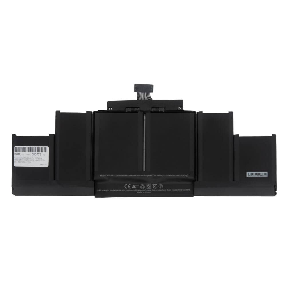 Аккумулятор MacBook Pro 15 Retina A1398 95Wh 11.26V A1494 Late 2013 Mid 2014 020-7469-A / AAA