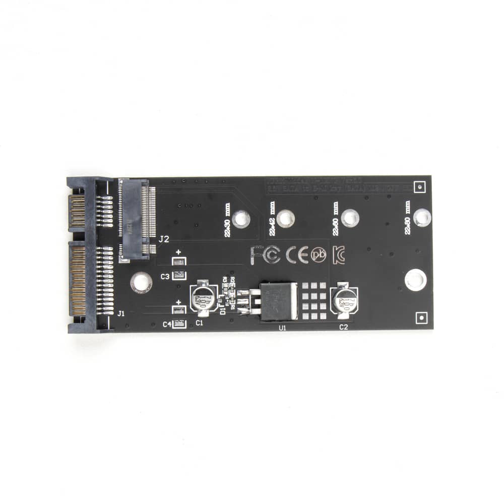 Переходник для SSD M.2 SATA для установки в разъем SATA3 / NFHK N-M2NG-LB