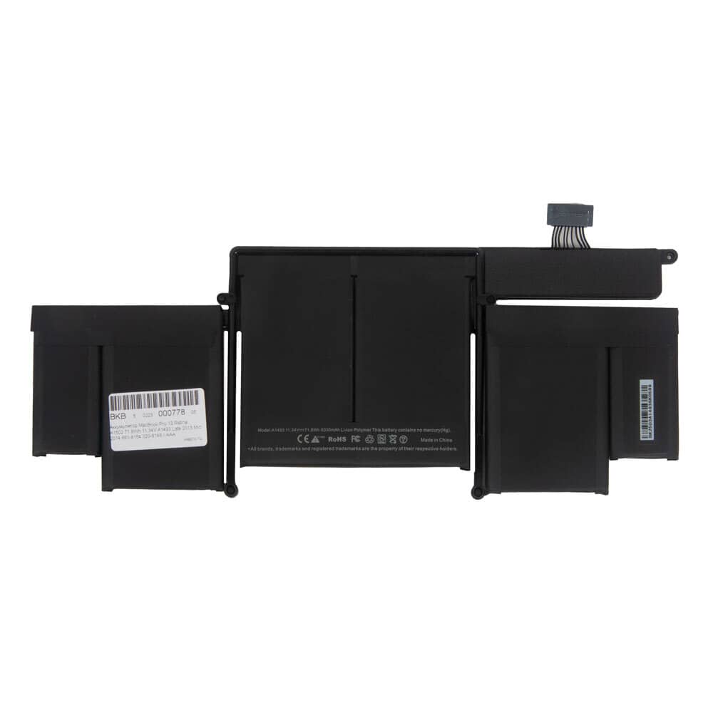 Аккумулятор MacBook Pro 13 Retina A1502 71.8Wh 11.34V A1493 Late 2013 Mid 2014 661-8154 020-8146 / AAA