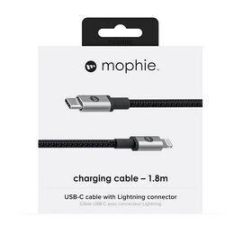 Кабель Mophie Lightning ↔ USB-C 1.8м черный