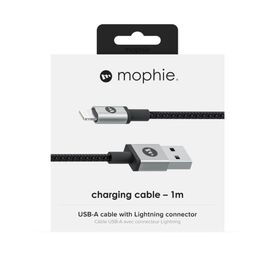 Кабель Mophie Lightning ↔ USB 1м черный