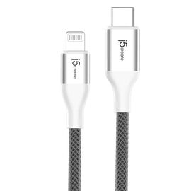 Кабель j5create Lightning ↔ USB-C 1.2м белый