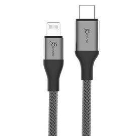 Кабель j5create Lightning ↔ USB-C 1.2м черный