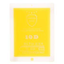 Защитное 9H стекло 10D iPad / iPad 2 / iPad  3 / iPad 4 / белый