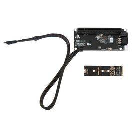 Переходник для SFF-8612 Oculink в M.2 NVMe eGPU + плата с доп питанием и разъемом PCIe x16 и SFF-8611 + кабель данных / NFHK N-8611A N-PU03