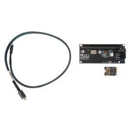 Переходник для SFF-8612 Oculink в M.2 NVMe eGPU + плата с доп питанием и разъемом PCIe x16 и SFF-8611 + кабель данных / NFHK N-8611S N-PU01