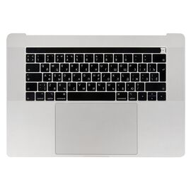Топкейс с клавиатурой RUS РСТ трекпадом и АКБ A1953 MacBook Pro 15 Retina A1990 Silver / Б/У
