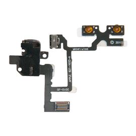 Шлейф кнопок громкости с аудио iPhone 4 черный / 8