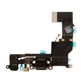 Шлейф зарядки нижний с аудио iPhone 5S черный 821-1596