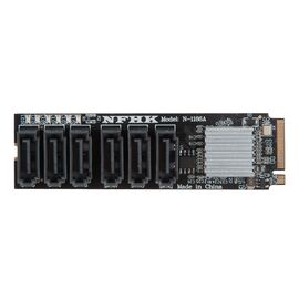 Переходник для SATA / 6 разъемов на SSD M.2 NVMe / NFHK N-1166A