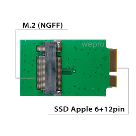 Переходник для SSD M.2 SATA на MacBook Air 2010 2011 / NFHK N-2011N