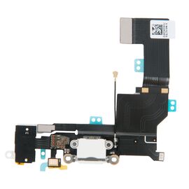 Шлейф зарядки нижний с аудио iPhone SE белый / 821-00331