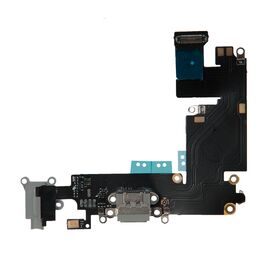 Шлейф зарядки нижний с аудио iPhone 6 Plus серый / 821-2220 / AAA