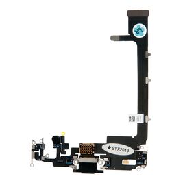 Шлейф зарядки нижний без контроллера iPhone 11 Pro Max черный / 821-02250