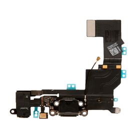 Шлейф зарядки нижний с аудио iPhone 5S черный 821-1596