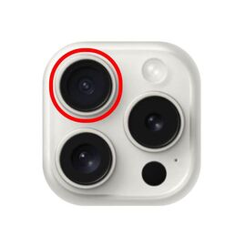 Стекло камеры сапфировое iPhone 15 Pro Max верхнее / разбор