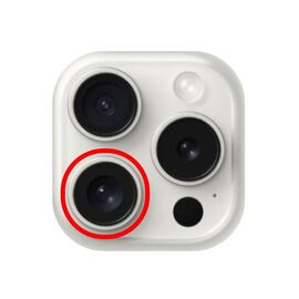 Стекло камеры сапфировое iPhone 15 Pro Max нижнее / разбор