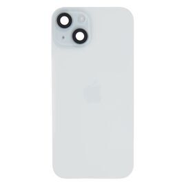Задняя крышка в сборе с беспроводной зарядкой и шлейфами iPhone 15 голубой / разбор