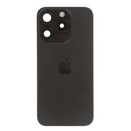 Задняя крышка в сборе с беспроводной зарядкой и шлейфами iPhone 15 Pro черный титан / разбор