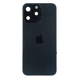 Задняя крышка в сборе с беспроводной зарядкой и шлейфами iPhone 15 Pro Max синий титан / разбор