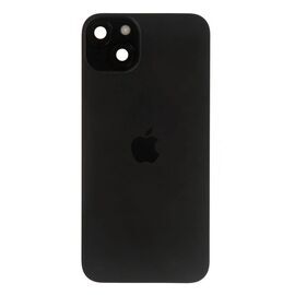 Задняя крышка в сборе с беспроводной зарядкой и шлейфами iPhone 15 Plus черный / разбор