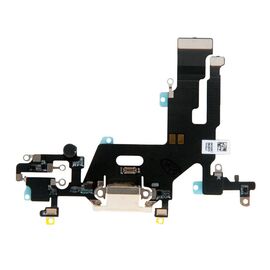 Шлейф зарядки нижний iPhone 11 белый / 821-02037 / разбор