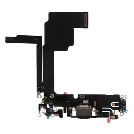 Шлейф зарядки нижний iPhone 15 Pro черный / 821-04457-09 / разбор