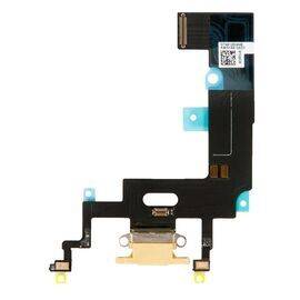 Шлейф зарядки нижний iPhone XR желтый / 821-01702