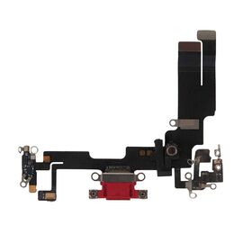 Шлейф зарядки нижний iPhone 14 красный / 821-03758-07 / разбор