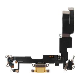 Шлейф зарядки нижний iPhone 14 Plus желтый / 821-03954-04 921-04178 / разбор