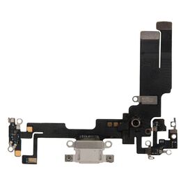Шлейф зарядки нижний iPhone 14 белый / 821-03758 / разбор