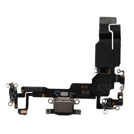 Шлейф зарядки нижний iPhone 15 черный / 821-04327-06 / разбор