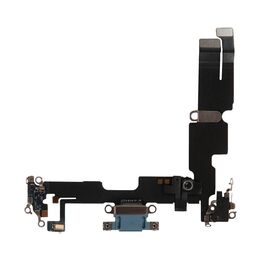 Шлейф зарядки нижний iPhone 14 Plus голубой / 821-03954-04 921-04178 / разбор