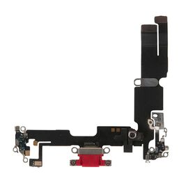 Шлейф зарядки нижний iPhone 14 Plus красный / 821-03954-04 921-04178 / разбор