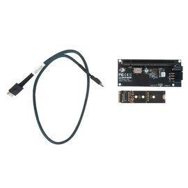 Переходник для SFF-8612 Oculink в M.2 NVMe eGPU + плата с доп питанием и разъемом PCIe x16 и SFF-8611 + кабель данных / NFHK N-8611A N-PU01