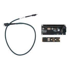 Переходник для SFF-8612 Oculink в M.2 NVMe eGPU + плата с доп питанием и разъемом PCIe x16 и SFF-8611 + кабель данных / NFHK N-8611Y-A N-PU01