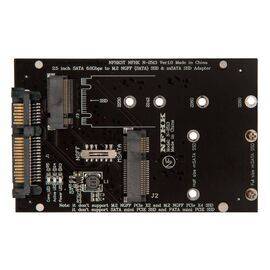 Переходник для SSD M.2 SATA / mSATA для установки в разъем 2.5 SATA3 / NFHK N-2513 Black