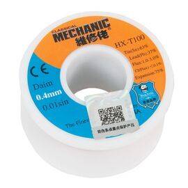 Припой проволочный c флюсом Mechanic HX-T100 диаметр 0.4мм 55г